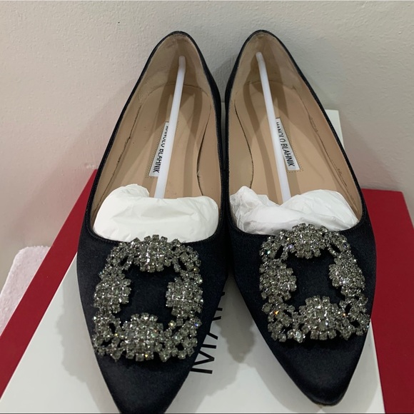 ♥️Authentic Manolo Blahnik Hangisi Flats Size 8♥️ - Picture 6 of 17